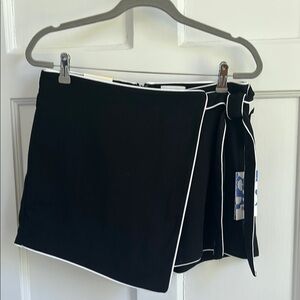 Black Women's Shorts with White Trim